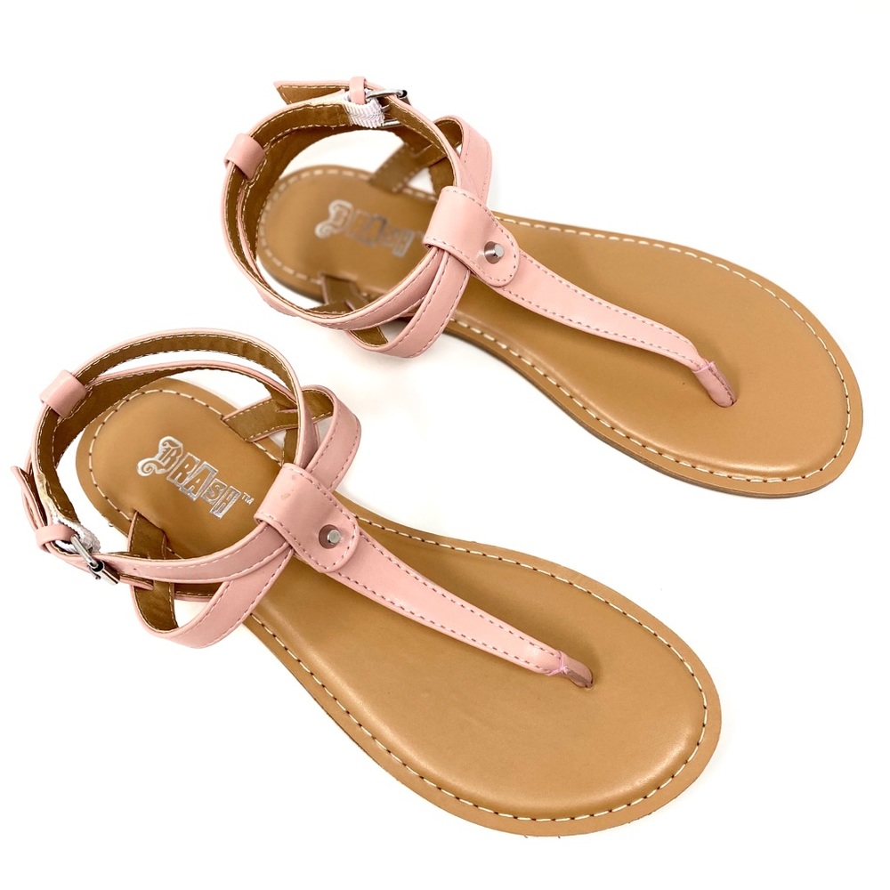 Pink Brash Sandals Size 8